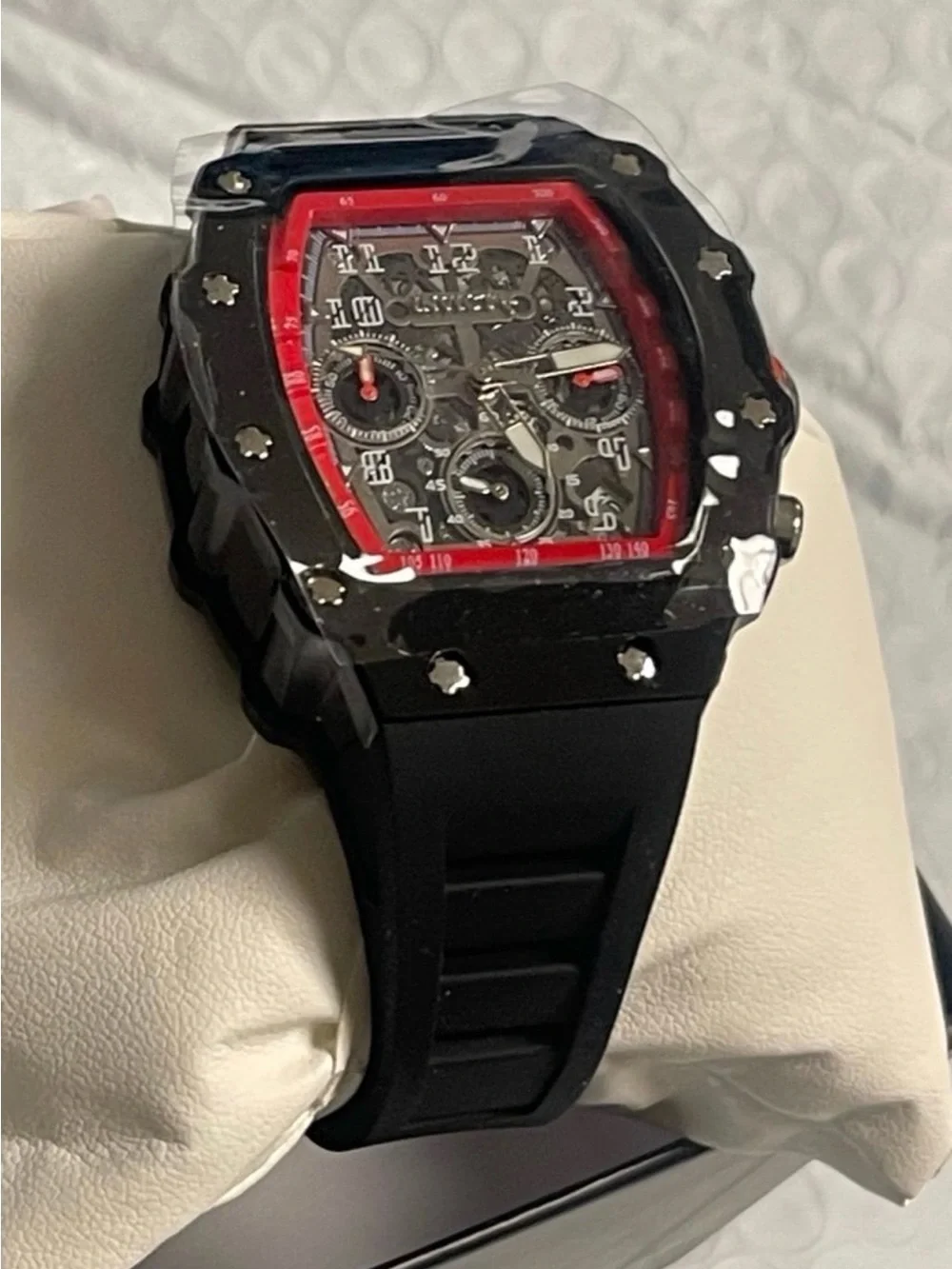 Invicta Racing Valxor Unisex Watch - 40mm, Black & Red (69767) new